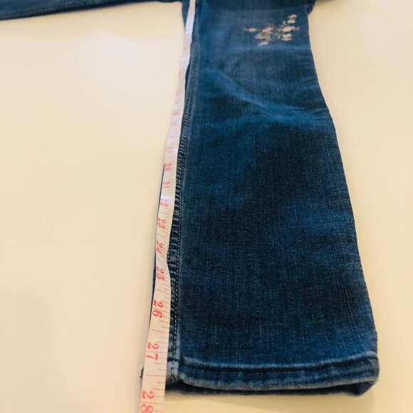 Abercrombie Kids High-rise jean legging Girls Size SLIM 15/16 Embroidered Flower - Picture 14 of 16